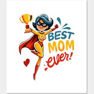 Superhero Mom Triumph Posters and Art